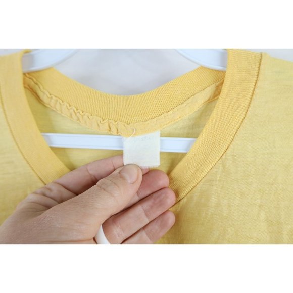 Vtg 70s Mens Large Thrashed Thin Spell Out King Kong Short Sleeve T-Shirt USA - Picture 9 of 16